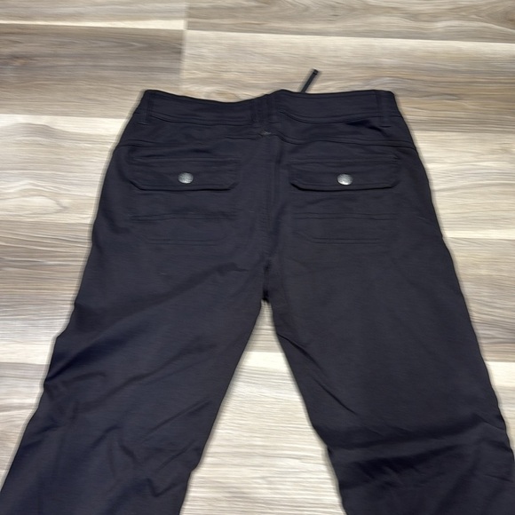 Prana Black Casual Pants with roll up feature size 12 - Picture 6 of 9